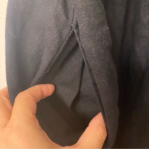 A New Day Crewel Maxi A-Line linen Dress black white embroidery sun dress XXL - Picture 12 of 14